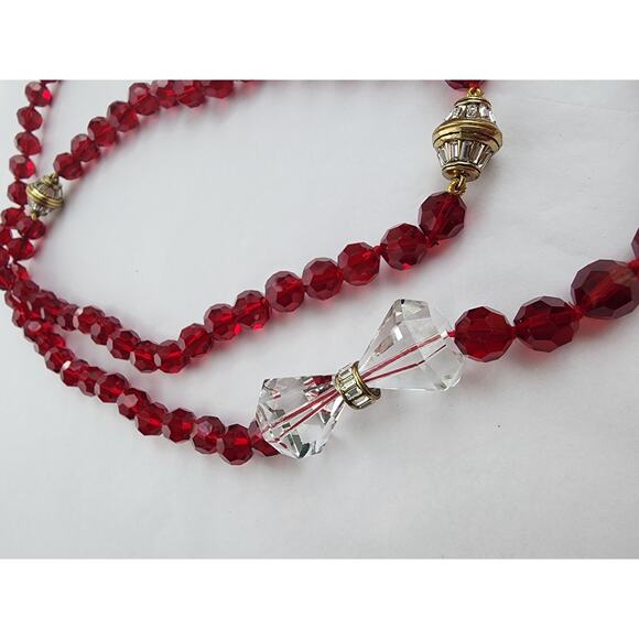 HEIDI DAUS DISNEY "Full Of Possibilities"RUBY Red Necklace Bracelet Set Crystal - Picture 7 of 12